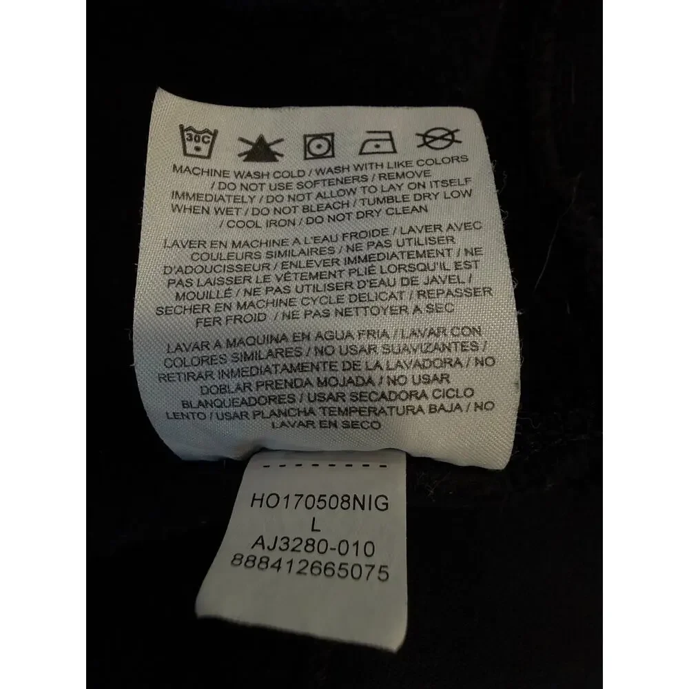 Jordan Seasonal Graphic Sweatshirt Black Mens Large Crewneck Retired AJ3280